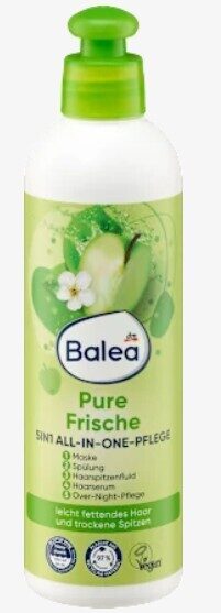 Balea All-in-One matu kopšanas līdzeklis Pure Frische 5in1, ar ābolu aromātu 250 ml